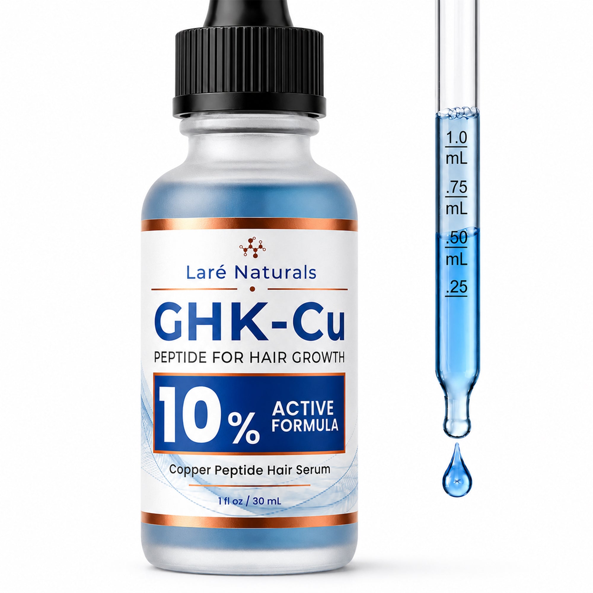 10% GHK-Cu Copper Peptide Hair Growth Serum for Thicker, Fuller-Lookin – Shop-Satisfied