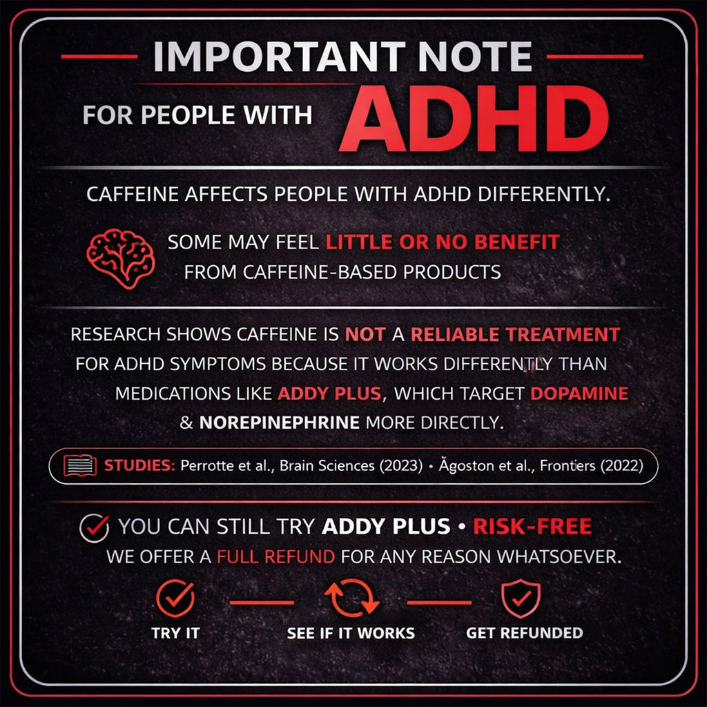 ADDY Plus - Brain Booster - Focus, Energy, and Memory Support Vitamins - Adderall Alternative - Focus & Energy Supplement - Clean Energy - Sharp Focus - Get More Done with Addy Plus - 30 ct Dietary Fitness Natural