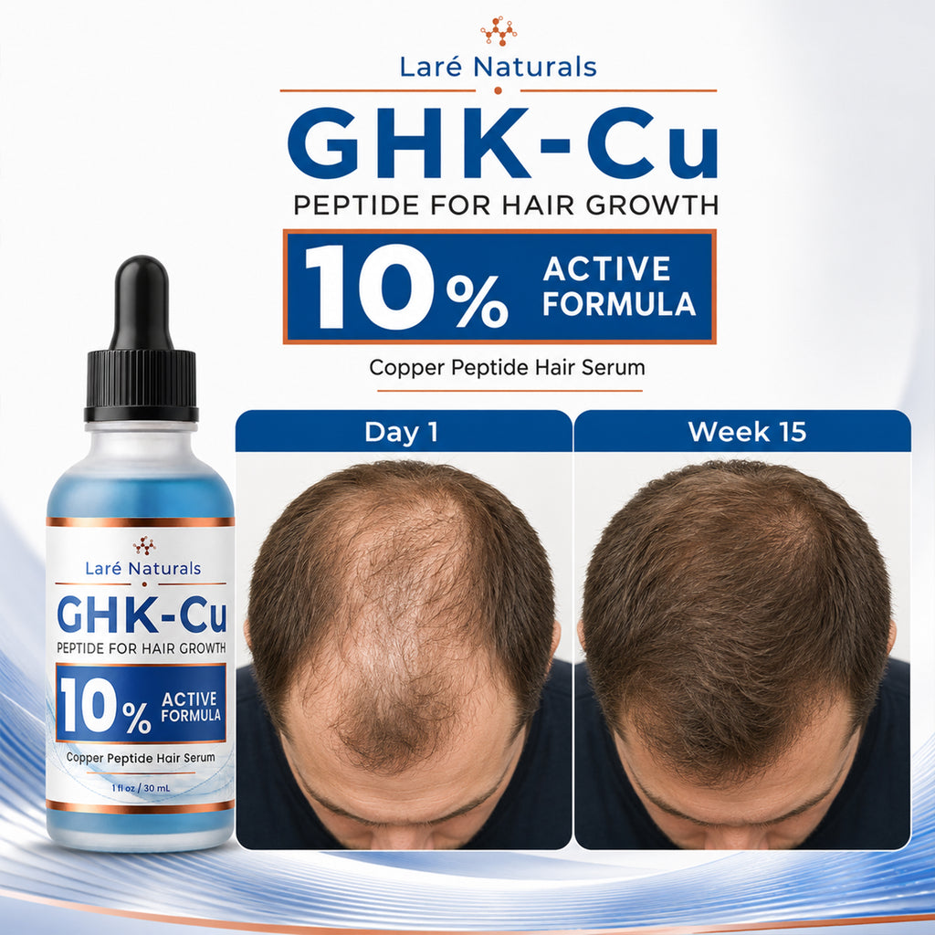 10% GHK-Cu Copper Peptide Hair Growth Serum for Thicker, Fuller-Looking Hair