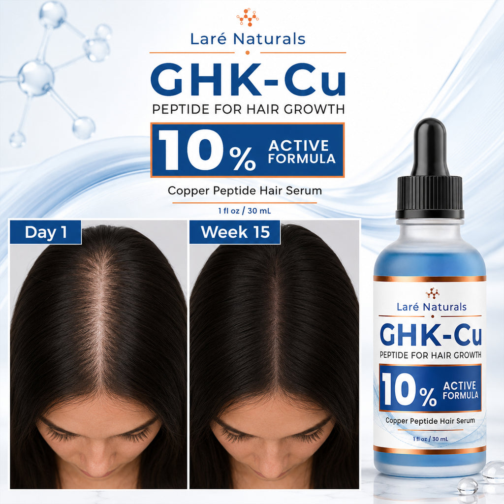 10% GHK-Cu Copper Peptide Hair Growth Serum for Thicker, Fuller-Looking Hair