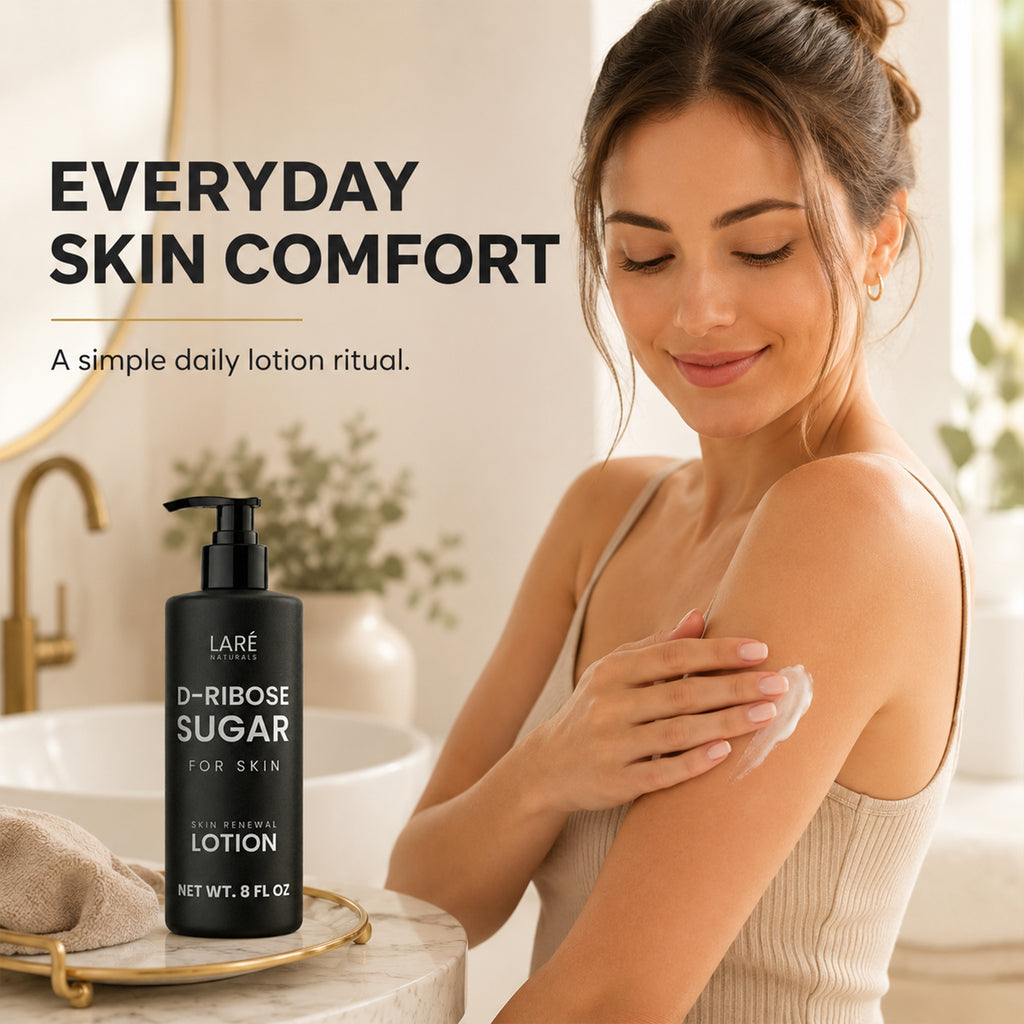 Ribose Sugar for Skin - Ribose Cream - D-Ribose - Working Hands Cream - Lightweight Moisturizer with D-Ribose & Vitamin E - 8 fl oz - Unscented