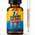 Taurine for Dogs, Bacon Flavored Heart & Eye Wellness Drops with Eyebright, 100mg Taurine Per 1mL, Daily Dog Amino Acid Support, for Small, Medium & Large Dogs, 1 fl oz